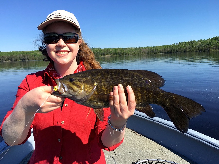 Big smallmouth bass on the Seine River system